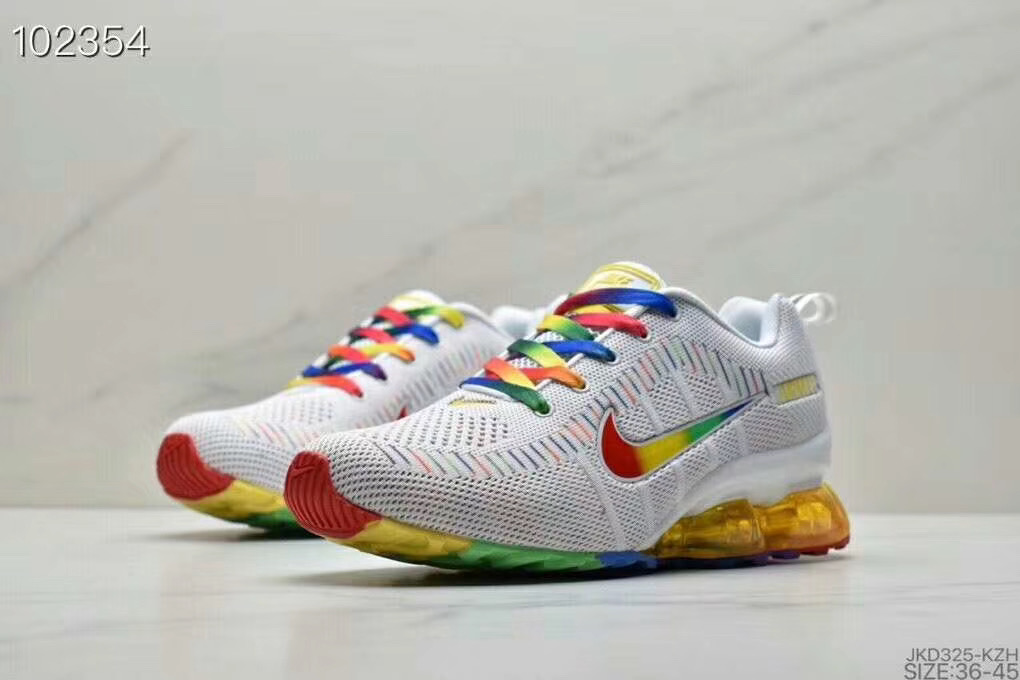 Men Nike Air Max 2020 White Rainbow Colorful Shoes